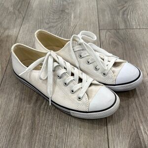 Classic White Canvas Sneakers